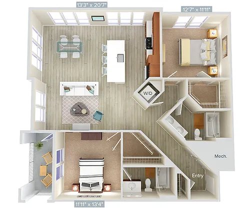 Floor plan B7-2-1265