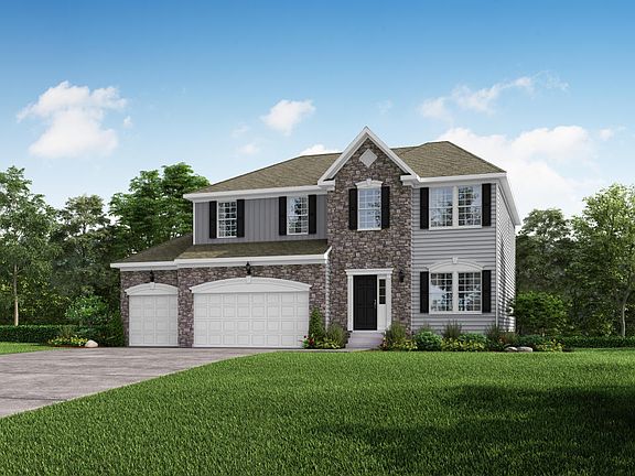 Elevation H Opt Partial Stone Front