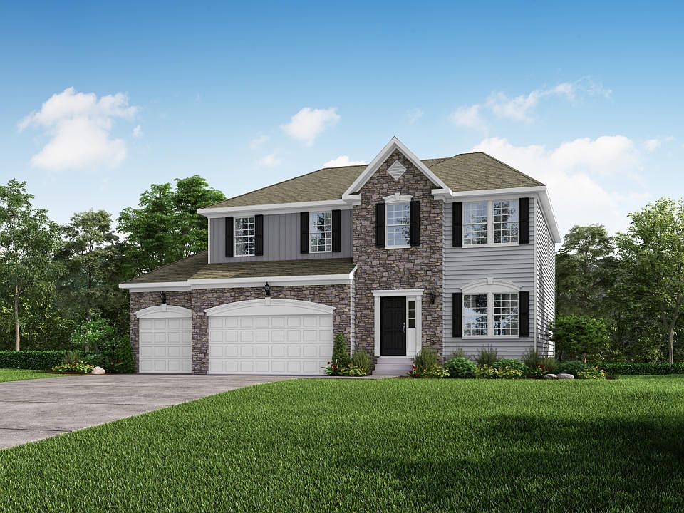 Elevation H Opt Partial Stone Front