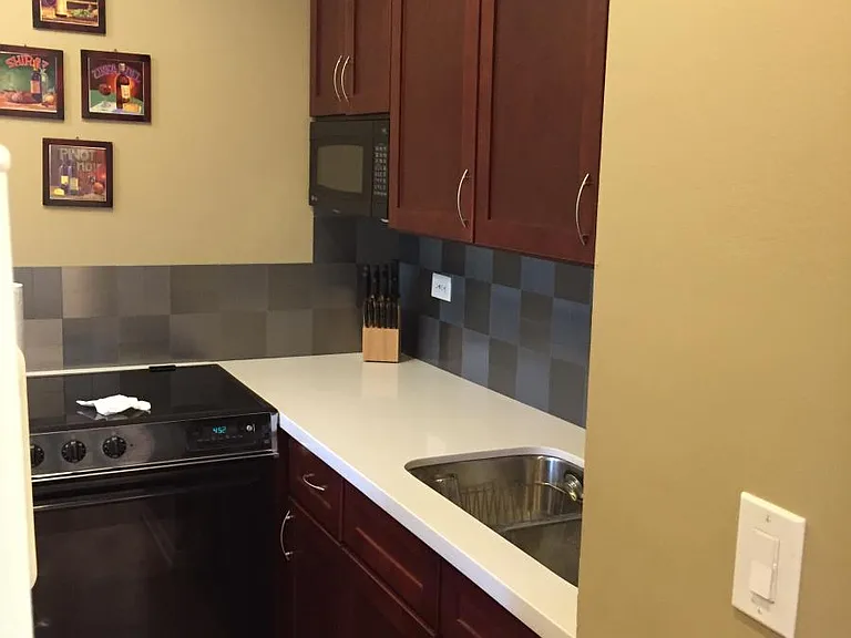 New stove and new refrigerator.