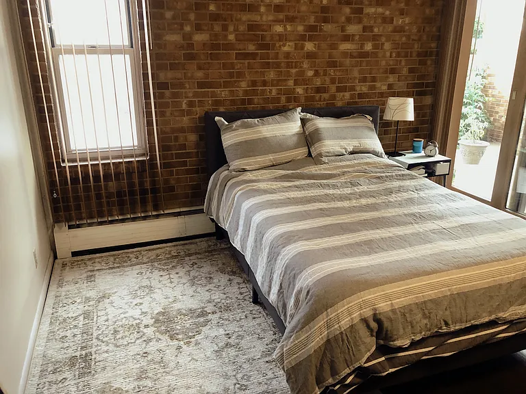 Bedroom (bed frame, mattress, and nightstand included)