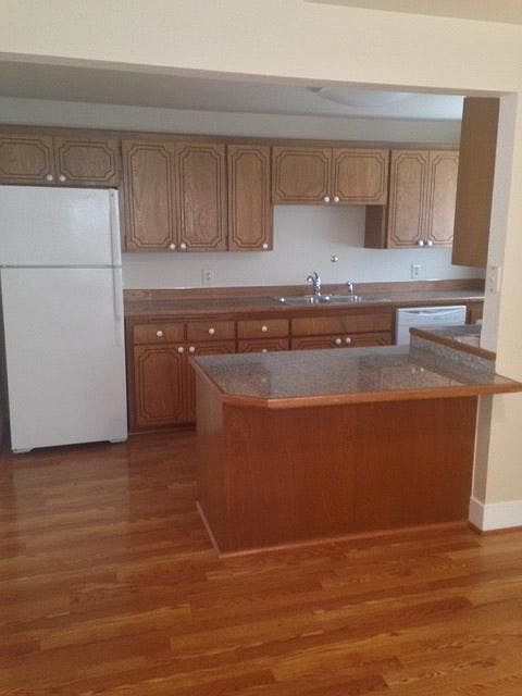 Kitchen granite top and spacious dining space off the kitchen