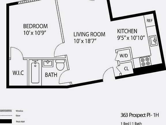 2nd image of 363 Prospect Pl APT 1H