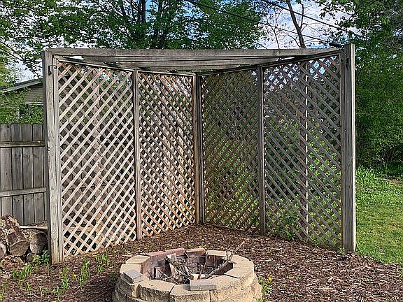 Backyard fire pit