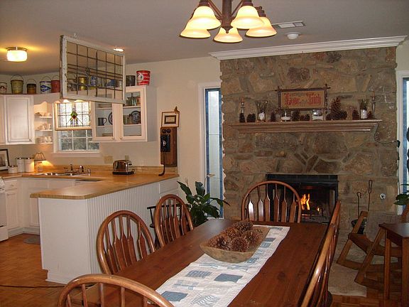 Cozy family gatherings by the fireplace!
