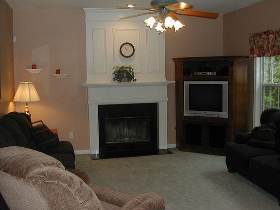 Fireside Den Open To Kitchen