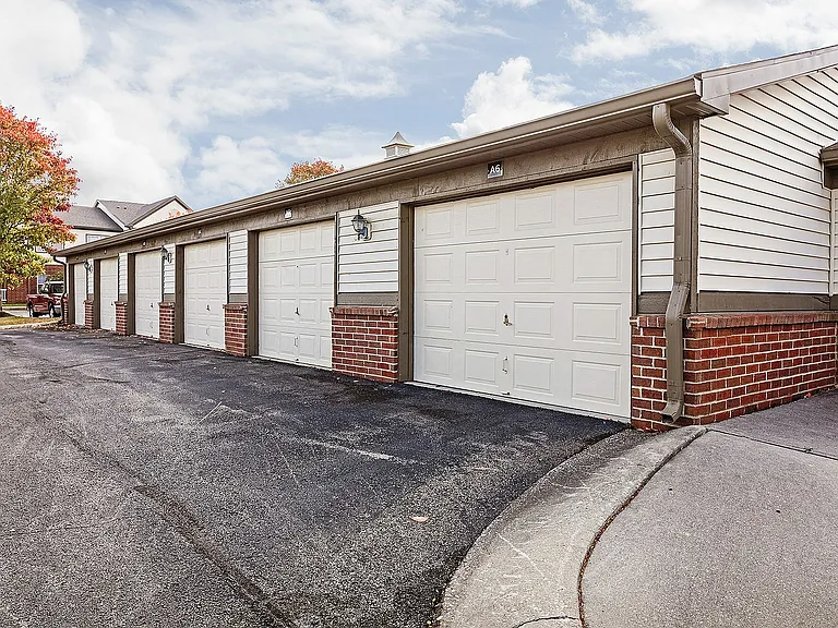 Need extra storage or a covered spot for your car? Detached garages are available to rent just steps from home.