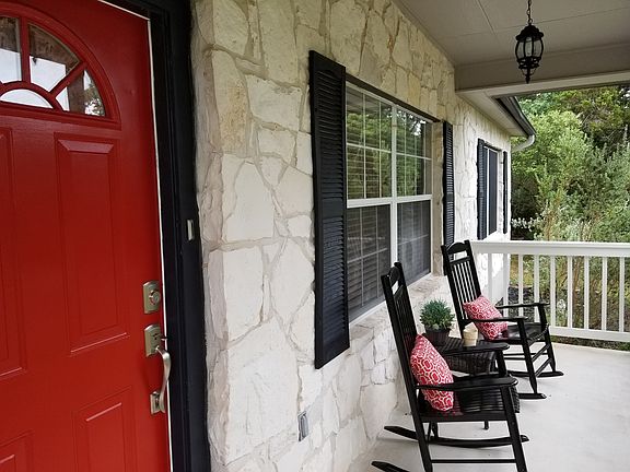 Spacious front porch