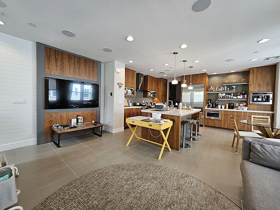 Living room, kitchen