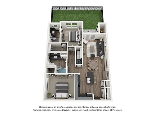Floor plan Kestrel with Turf Yard