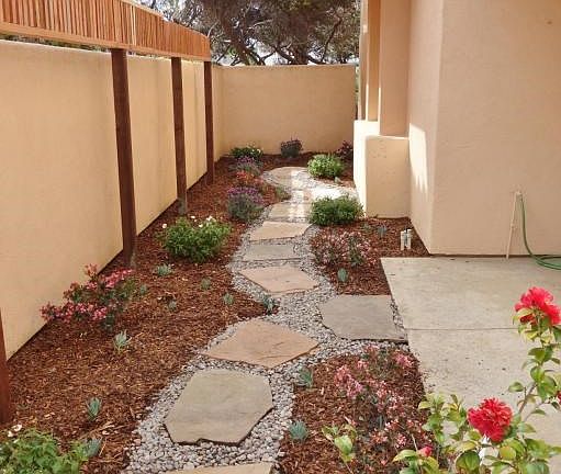 Newly Landscaped walk way