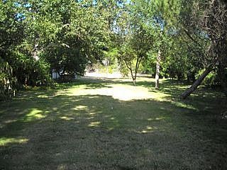 Lushly landscaped yard