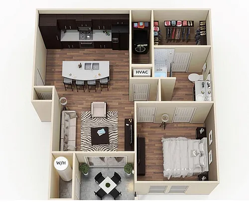 Floor plan 1 Bedroom