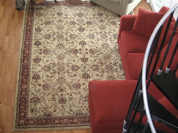 Bird's Eye View of Living Room