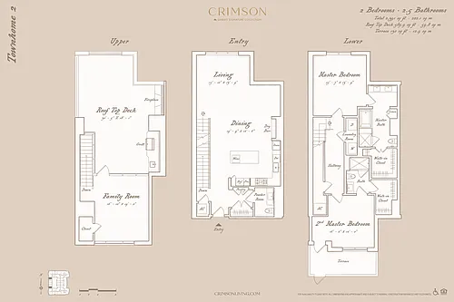Floor plan Townhome 2 with study