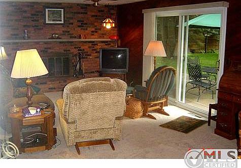 family room with patio to yard
