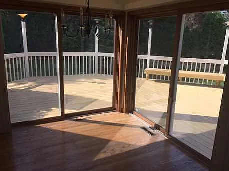 Kitchen Breakfast area with doors to patio