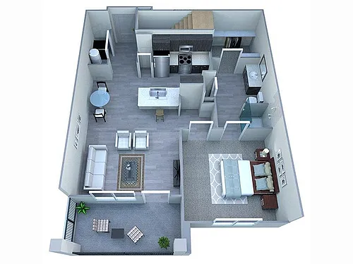 Floor plan A3G 1x1