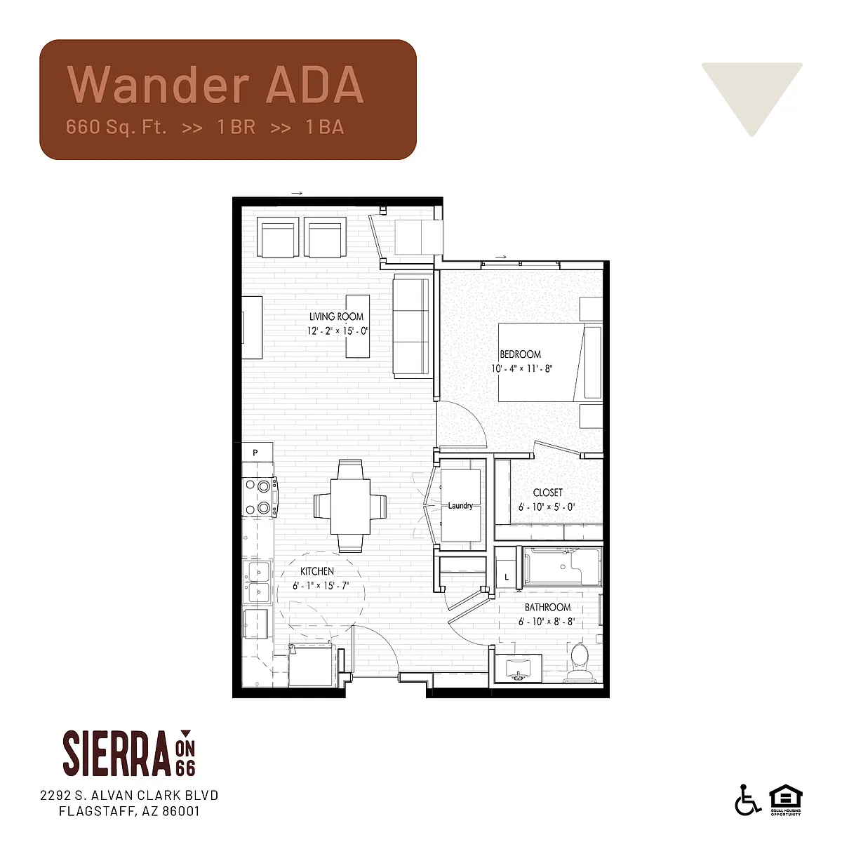 Floor plan Wander ADA