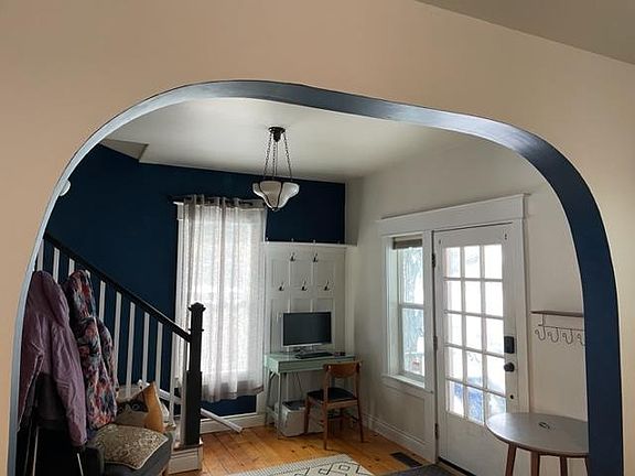 View from living room towards entryway