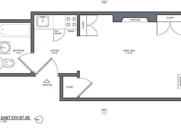 2nd image of 520 E 5th St APT 3B