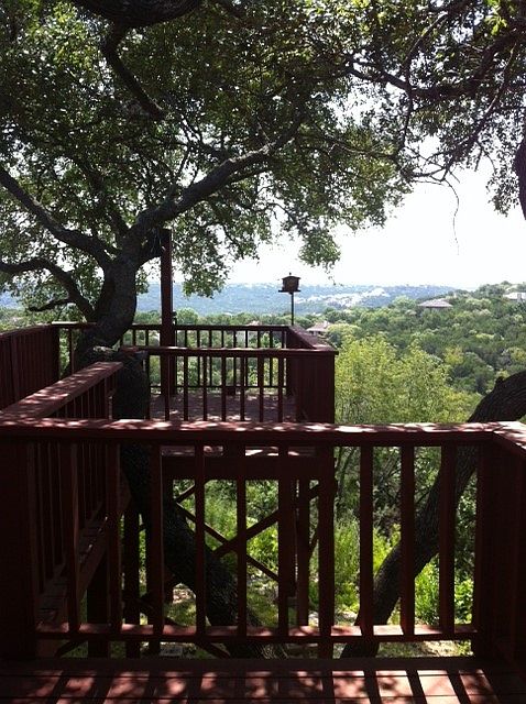 veiw of hill country off back deck