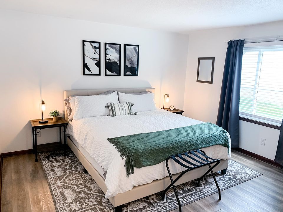 Bedroom 1 - Featuring Beautiful King Bed with Ultra Plush Bedding