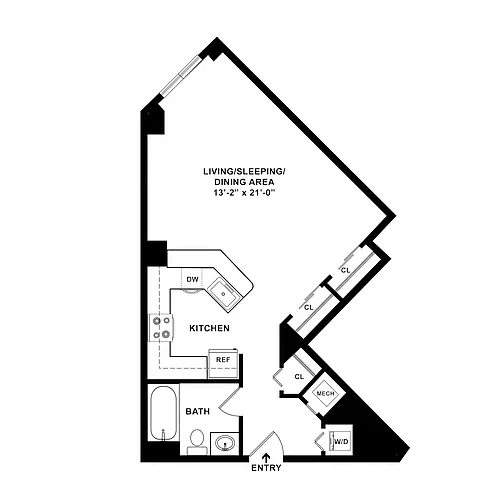 Floor plan Studio-S01