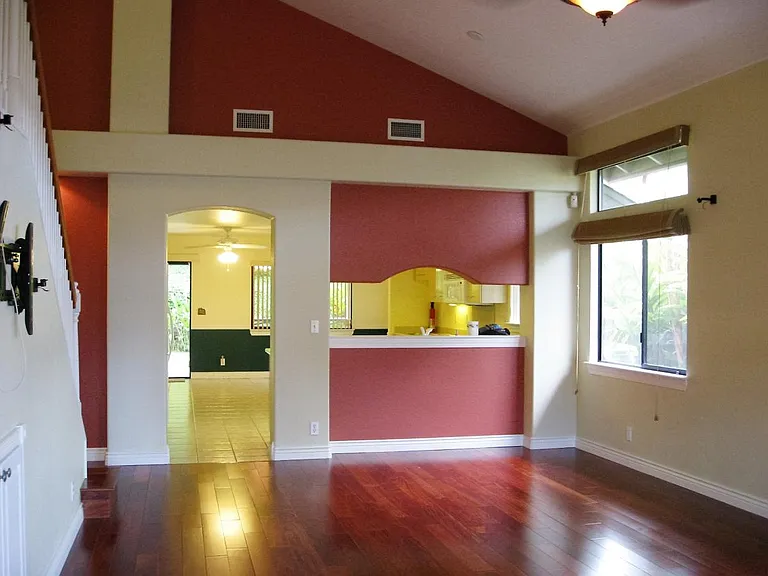 Open floor plan, enjoy each other.