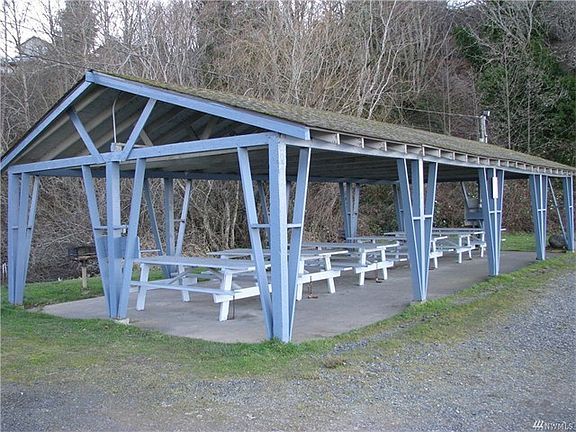 Covered picnic area at the Community Beach.