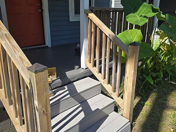 NEW STEPS TO FRONT PORCH