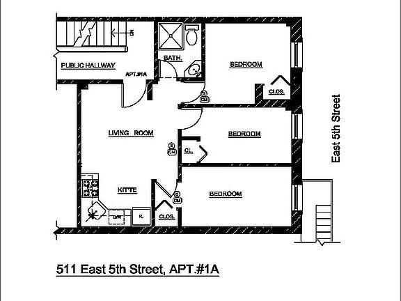 2nd image of 511 E 5th St APT 1A