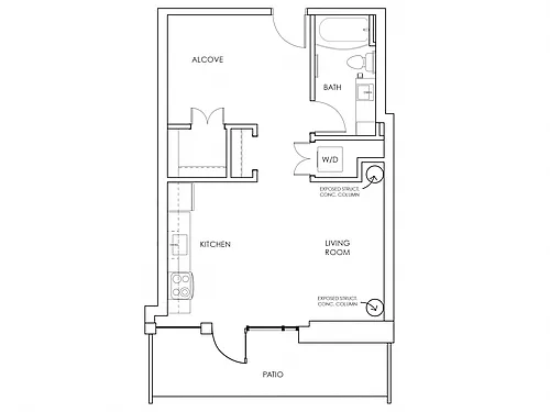 Floor plan Studio C