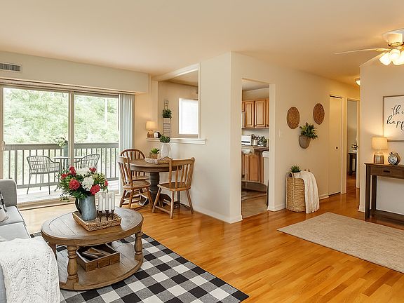 Two bedroom living space with private balcony