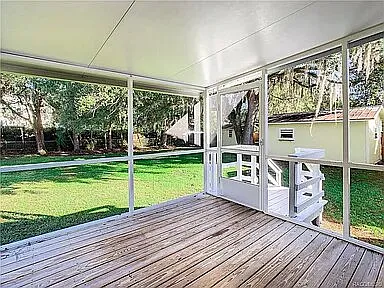 Screened patio