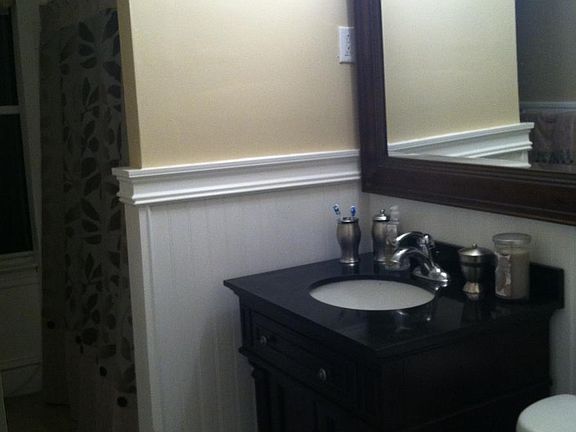 remodeled large bathroom w tub