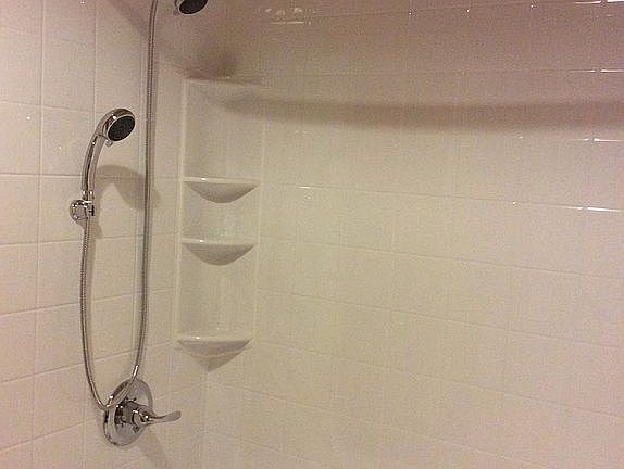 Updated guest room shower