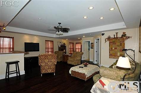 Large Family Room Addition with tray ceiling