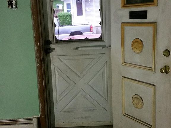 Entry door through living room
