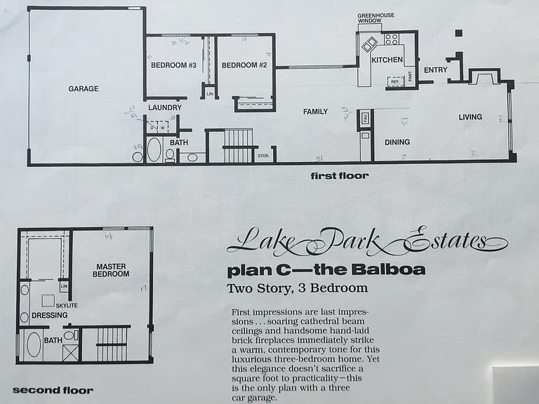Plot plan of the house at Lake St