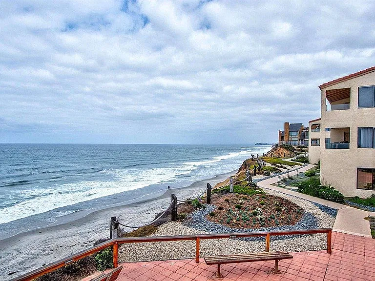 View of ocean look north