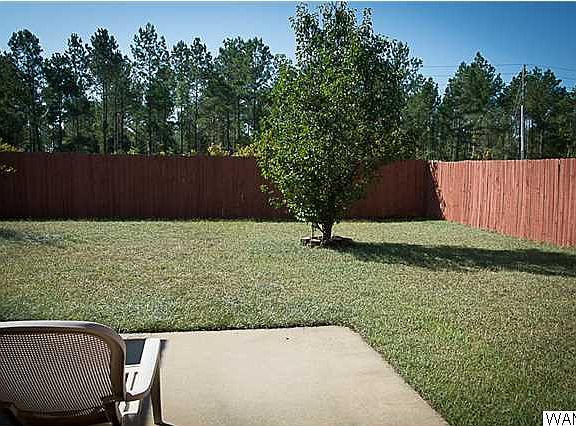 Good size backyard