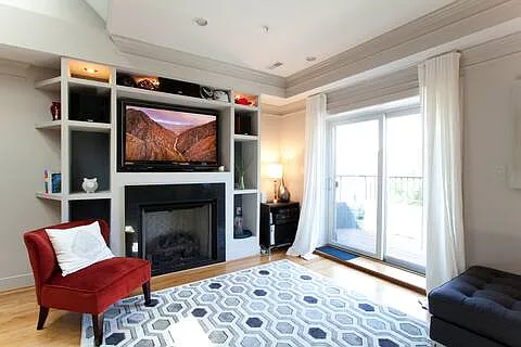 Living Room and Front Balcony