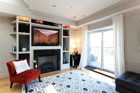 Living Room and Front Balcony