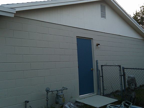 Garage side door