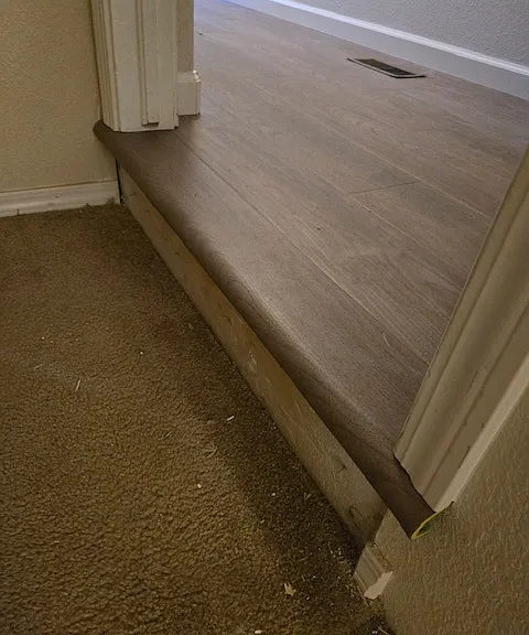 New LVP flooring on mail level.