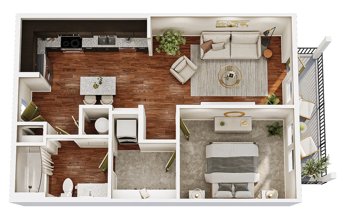 Floor plan A1E
