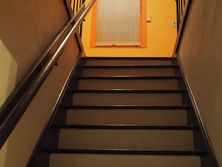 Stairs up to bonus room.