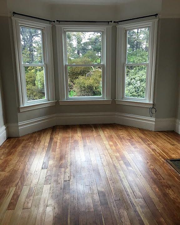 Living room with view of the park