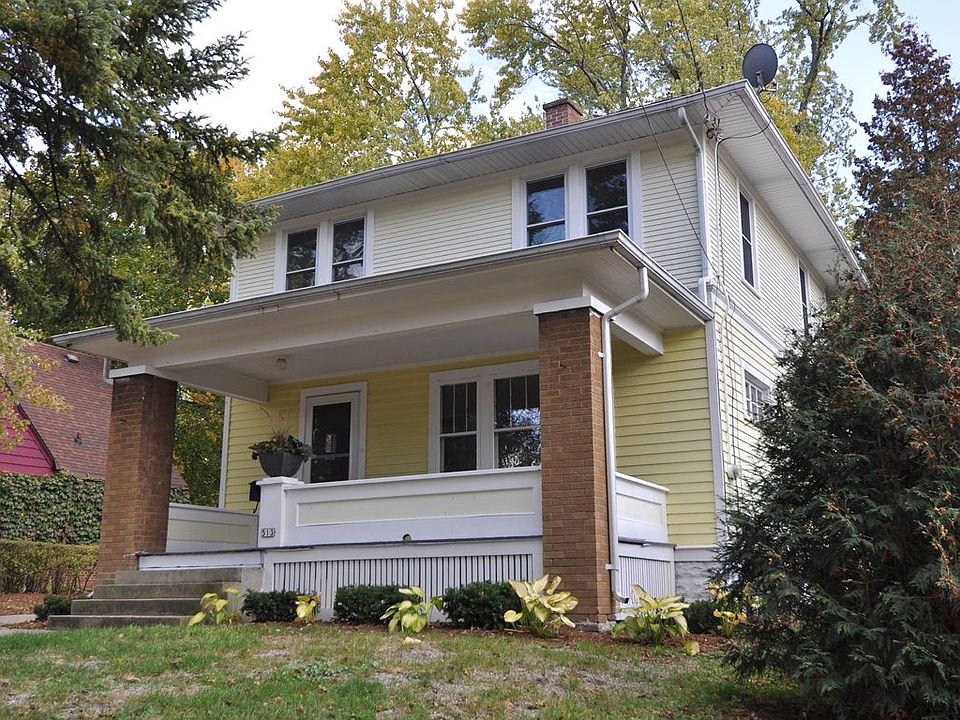Front with covered porch